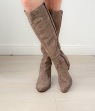 Load image into Gallery viewer, Tarian Tall Suede Boot in Taupe