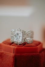 Load image into Gallery viewer, Janessa 2PC Sterling Silver Ring Set