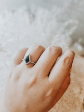 Load image into Gallery viewer, Priza Rutilated Black Sterling Silver Ring