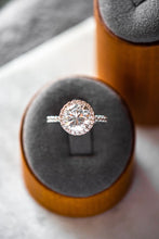 Load image into Gallery viewer, Veda Round Cut Sterling Silver Ring White Zircon