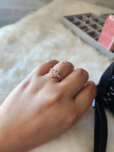 Load image into Gallery viewer, Taryn Morganite Rose Gold 3PC Ring Set