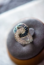 Load image into Gallery viewer, Eva Sapphire Infinity Sterling Silver Ring