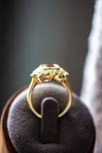 Load image into Gallery viewer, Victoria Ruby Radiant Cut Gold Ring