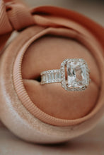 Load image into Gallery viewer, Eira Cushion Cut Silver Ring