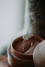 Load image into Gallery viewer, Forever Yours 3-Stone Cubic Zirconia Sterling Silver Ring Rhodium Plating
