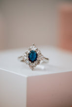Load image into Gallery viewer, Yesha Sapphire Sterling Silver Ring