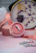 Load image into Gallery viewer, Trisha Pink Heart Sterling Silver Ring Band