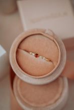 Load image into Gallery viewer, Xelina Dainty Ruby Gold Ring