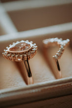 Load image into Gallery viewer, Jordyn Morganite Rose Gold Ring Set
