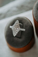 Load image into Gallery viewer, Melody Clustered Stone Sterling Silver Ring