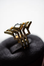 Load image into Gallery viewer, Claire Princess Cut Exquisite Gold Ring