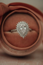 Load image into Gallery viewer, Nell Pear Cut Silver Ring