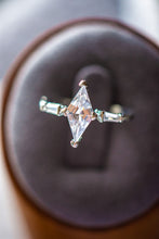 Load image into Gallery viewer, Avery Diamond Shaped CZ Stone Sterling Silver Ring
