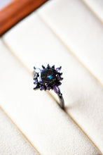 Load image into Gallery viewer, Devon Purple Amethyst Black Ring
