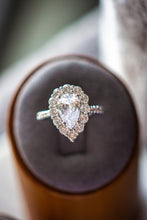 Load image into Gallery viewer, Evelyn Pear Cut Sterling Silver Ring