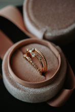 Load image into Gallery viewer, Zuri 3PC Champagne Gold Ring Set