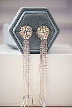 Load image into Gallery viewer, Missie Silver Tassel Dangle Earrings