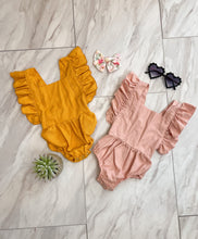 Load image into Gallery viewer, You Are My Sunshine | Ruffle Sleeve Romper { 2 Colors }