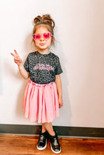 Load image into Gallery viewer, A Little Bit Dramatic | Girl's Black Leopard Tee