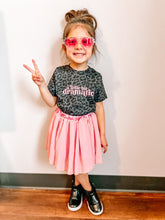 Load image into Gallery viewer, A Little Bit Dramatic | Girl's Black Leopard Tee