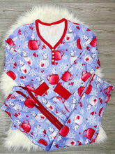 Load image into Gallery viewer, PREORDER: Long Sleeve Pajama Set in Hearts