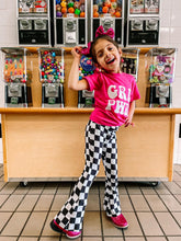 Load image into Gallery viewer, Meet Me At The Finish Line | Kids Checkered Flares