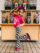 Load image into Gallery viewer, Meet Me At The Finish Line | Kids Checkered Flares