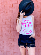 Load image into Gallery viewer, Cowboy Happy Face | Women's Muscle Tank