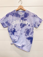 Load image into Gallery viewer, Cool Aunt | Purple Tie-Dye Short Sleeve Graphic Tee