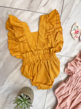 Load image into Gallery viewer, You Are My Sunshine | Ruffle Sleeve Romper { 2 Colors }
