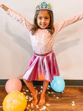 Load image into Gallery viewer, Pink Lady | Girl's Metallic Skort