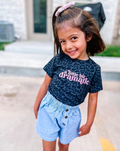 Load image into Gallery viewer, A Little Bit Dramatic | Girl's Black Leopard Tee