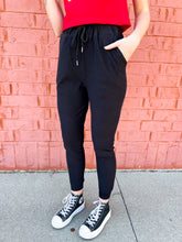 Load image into Gallery viewer, Adult | Black Butter Drawstring Joggers