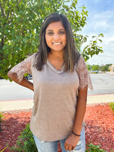 Load image into Gallery viewer, Country Roots | Women's Lace Sleeve Top { 5 colors }