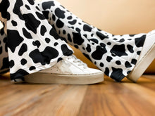 Load image into Gallery viewer, Clarabelle | Adult Cow Print Butter Soft Flares