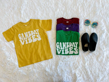Load image into Gallery viewer, GAME DAY VIBES | Unisex Youth Graphic Tee { Various Colors }