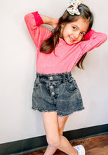 Load image into Gallery viewer, Vintage Like Vinyl CRANBERRY | Kids Mineral Wash Boyfriend Tee