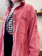 Load image into Gallery viewer, Adore You More | Women's Distressed Denim Jacket { Various Colors }