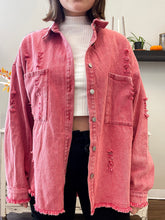 Load image into Gallery viewer, Adore You More | Women's Distressed Denim Jacket { Various Colors }