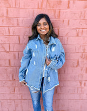 Load image into Gallery viewer, Adore You More | Women's Distressed Denim Jacket { Various Colors }