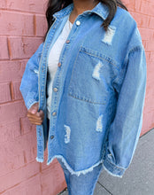 Load image into Gallery viewer, Adore You More | Women's Distressed Denim Jacket { Various Colors }