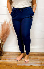 Load image into Gallery viewer, Adult | Navy Butter Drawstring Joggers