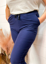 Load image into Gallery viewer, Adult | Navy Butter Drawstring Joggers