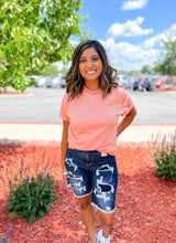 Load image into Gallery viewer, Swipe Left | Vintage Mineral Wash Boyfriend Tee | {various colors}