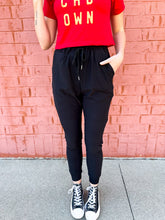 Load image into Gallery viewer, Adult | Black Butter Drawstring Joggers