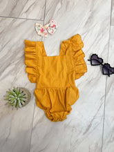 Load image into Gallery viewer, You Are My Sunshine | Ruffle Sleeve Romper { 2 Colors }