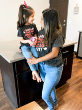 Load image into Gallery viewer, Sugar Sugar MINI | Girl's Black Cheetah Graphic Tee