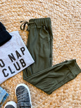 Load image into Gallery viewer, Kid's | Olive Bizzy Butter Drawstring Joggers