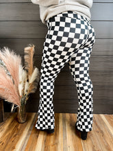 Load image into Gallery viewer, Meet Me at the Finish Line | Adult Checkered Butter Soft Flares