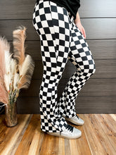 Load image into Gallery viewer, Meet Me at the Finish Line | Adult Checkered Butter Soft Flares